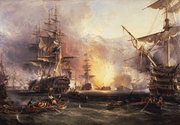 Bombardment of Algiers 1816 by George Chambers National Maritime Museum