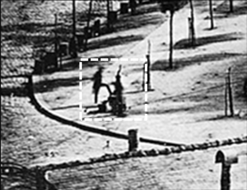 1838 photo of a Paris street